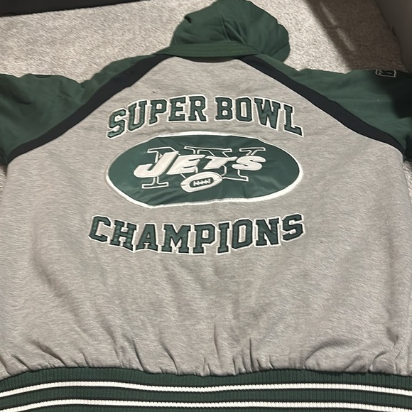New York jets winter coat size xxl grey and green - Picture 4 of 4